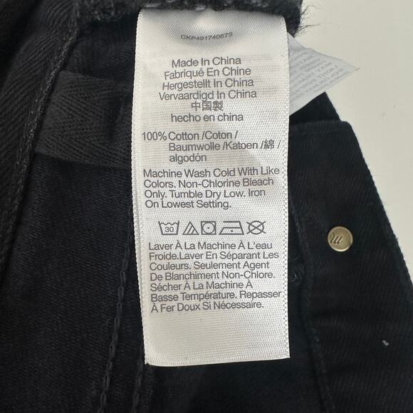 Madewell Alexa Chung High Rise Straight Jean Outridge Wash Black US 30 NWT - Picture 12 of 13